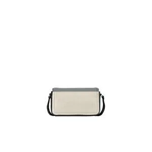 ( AS IS ) Marc Jacobs Groove Mini Leather Flap Crossbody Bag In Marshmallow Multi 4P3SMN008S02