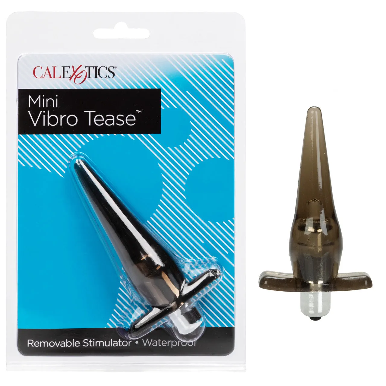 Anal Toys Mini Virbo Tease Vibrating Butt Plug - Smoke