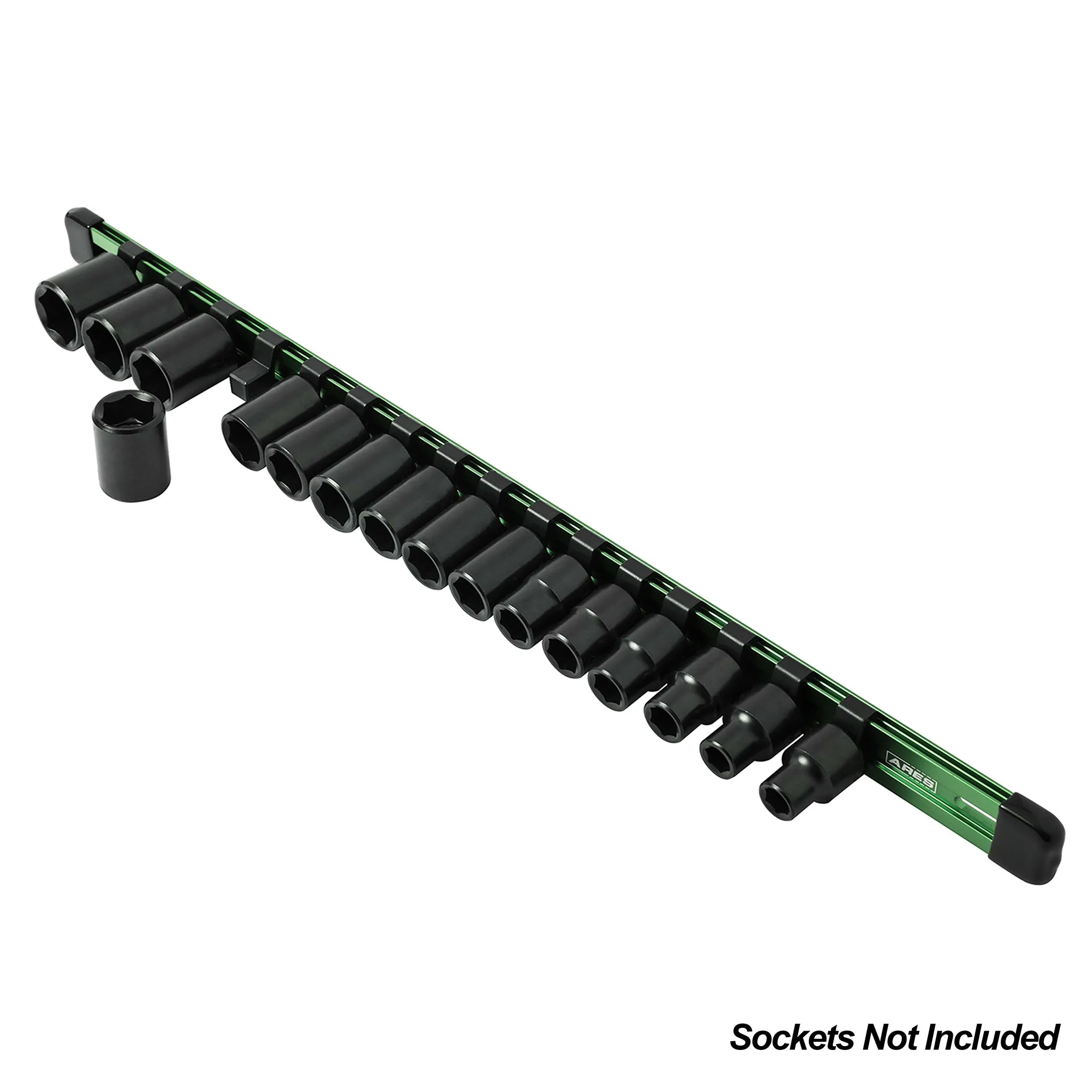 ARES 60047 - 3/8" Drive Green Aluminum Socket Rail