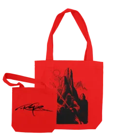 Arik Roper "Shadowblade" Red Tote Bag