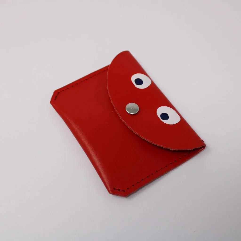 Ark Colour Design Red Googly Eye Mini Money Coin Purse