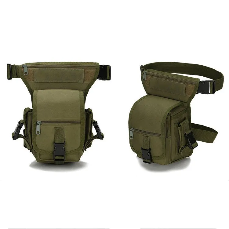 B05 Wild Fishing Portable Waist Bag Outdoor Sports Multifunctional Leg Bag(Army Green)