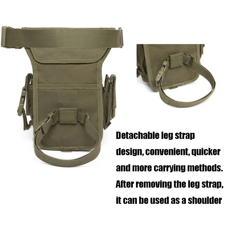 B05 Wild Fishing Portable Waist Bag Outdoor Sports Multifunctional Leg Bag(Army Green)