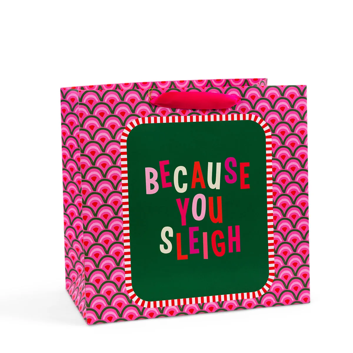 BECAUSE YOU SLEIGH HOLIDAY GIFT BAG