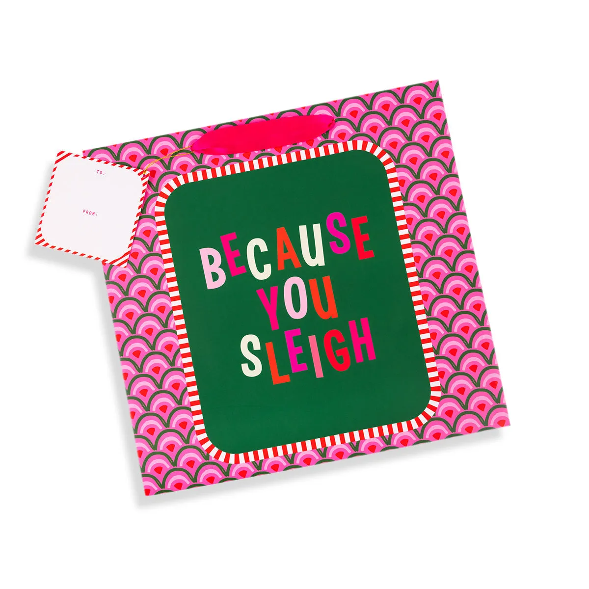 BECAUSE YOU SLEIGH HOLIDAY GIFT BAG