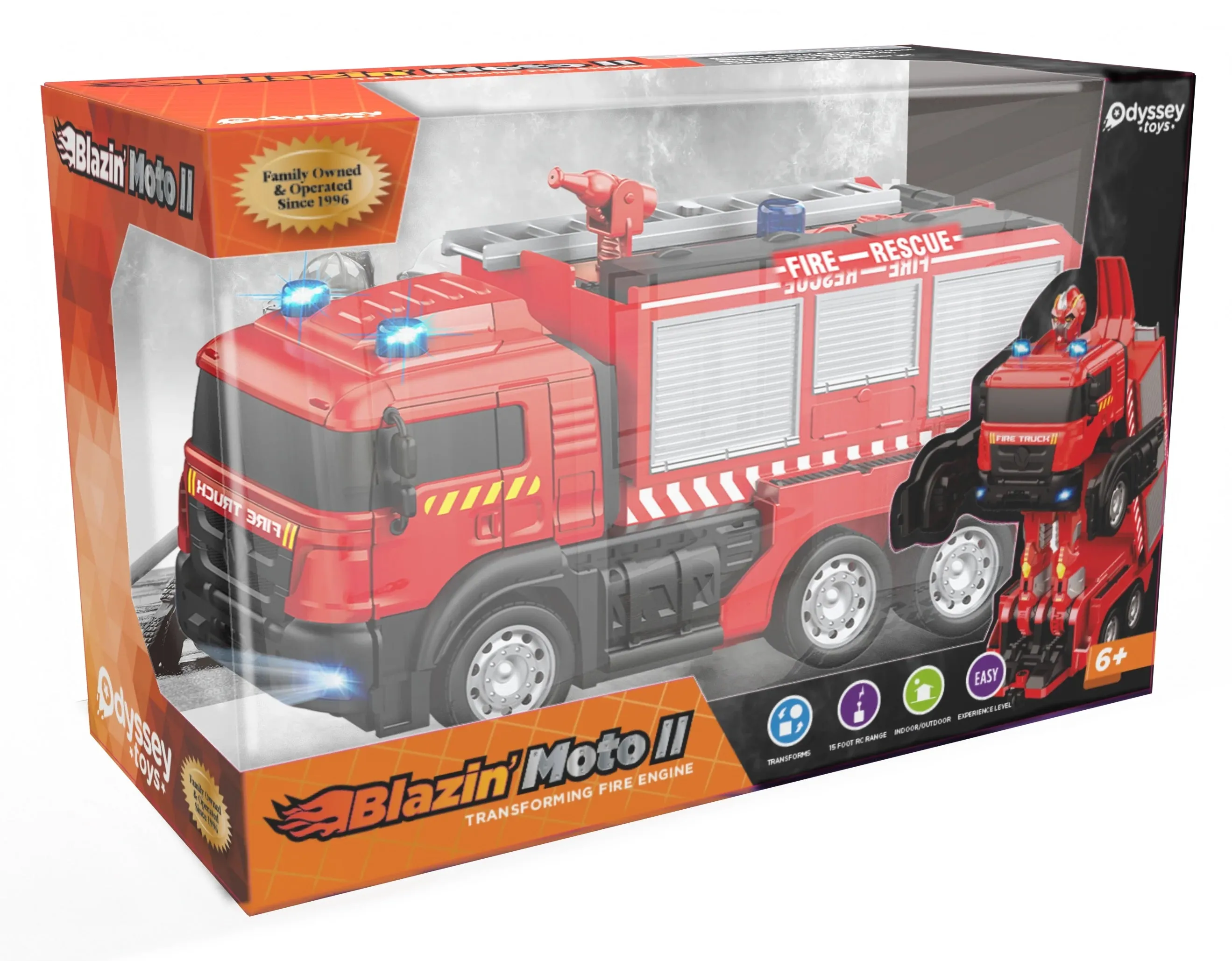 Blazin' Moto Transforming Fire Engine