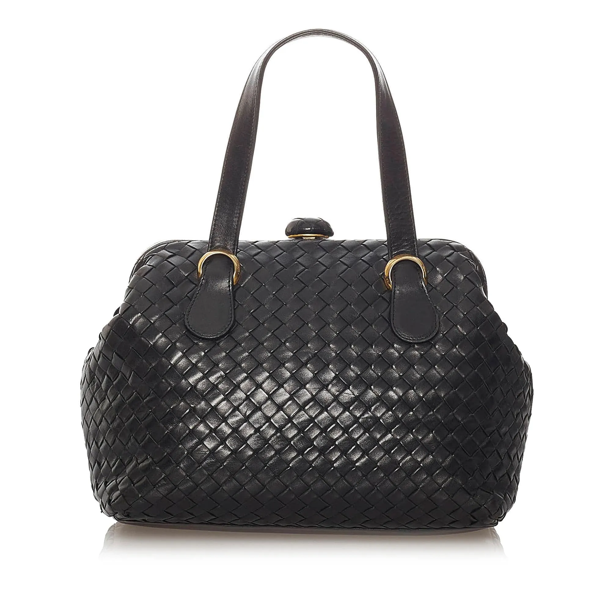 Bottega Veneta Intrecciato Leather Handbag (SHG-28319)