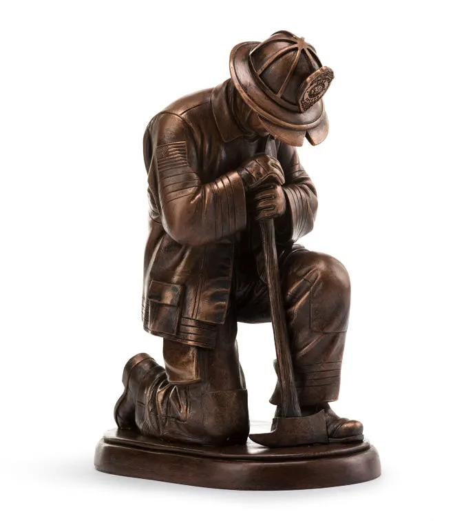 Bronze Kneeling Fireman