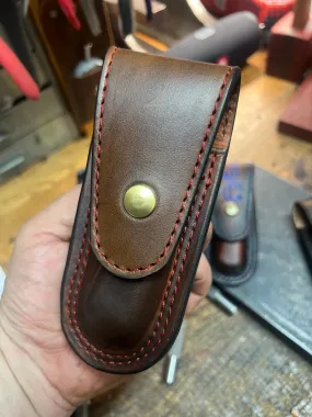 Buck Folding Hunter Custom Leather Sheath