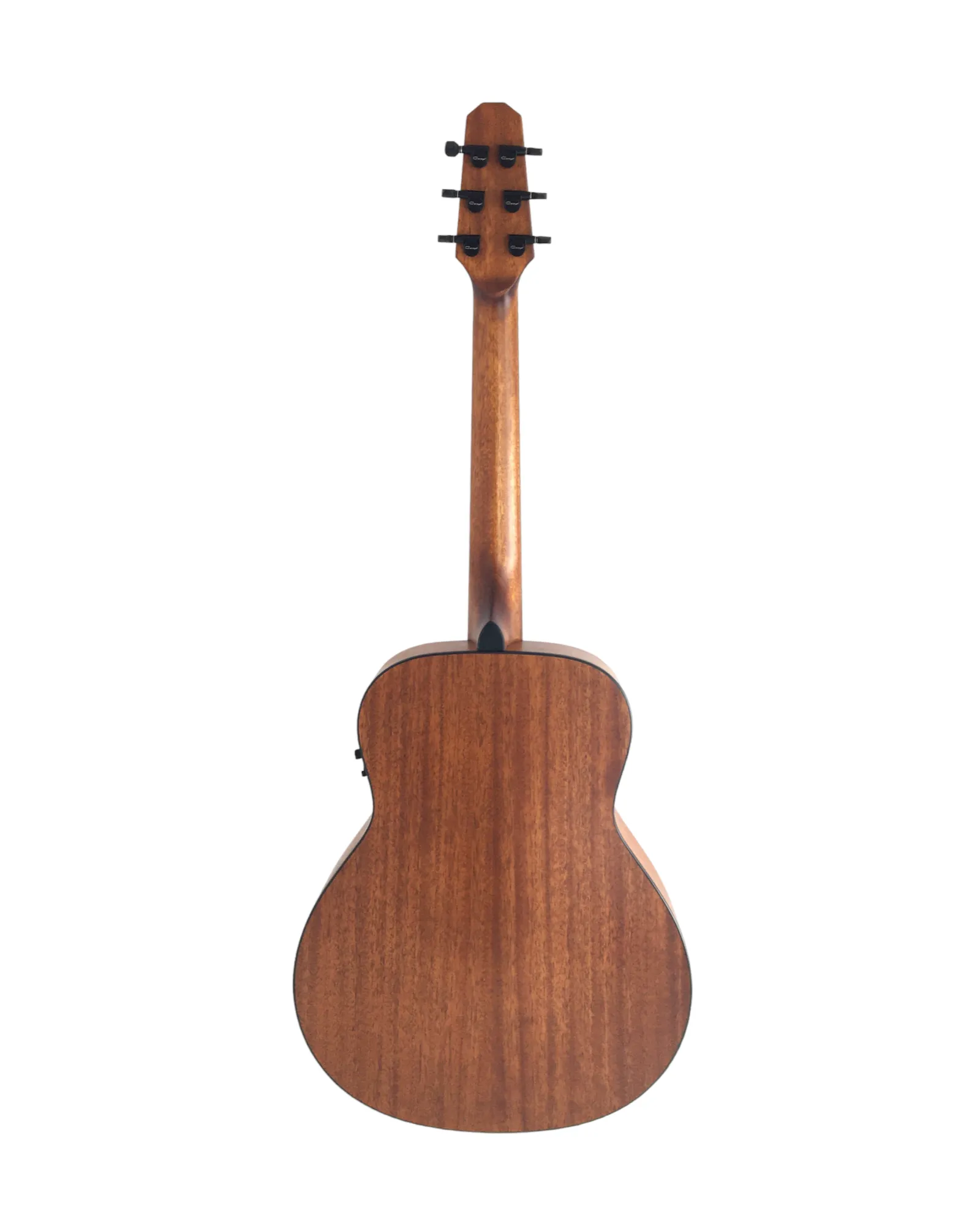 Caraya P304111SEQLH Left-Handed 3/4 Traveller Solid Mahogany Built-In Tuner & pickup Acoustic Guitar Padded Bag