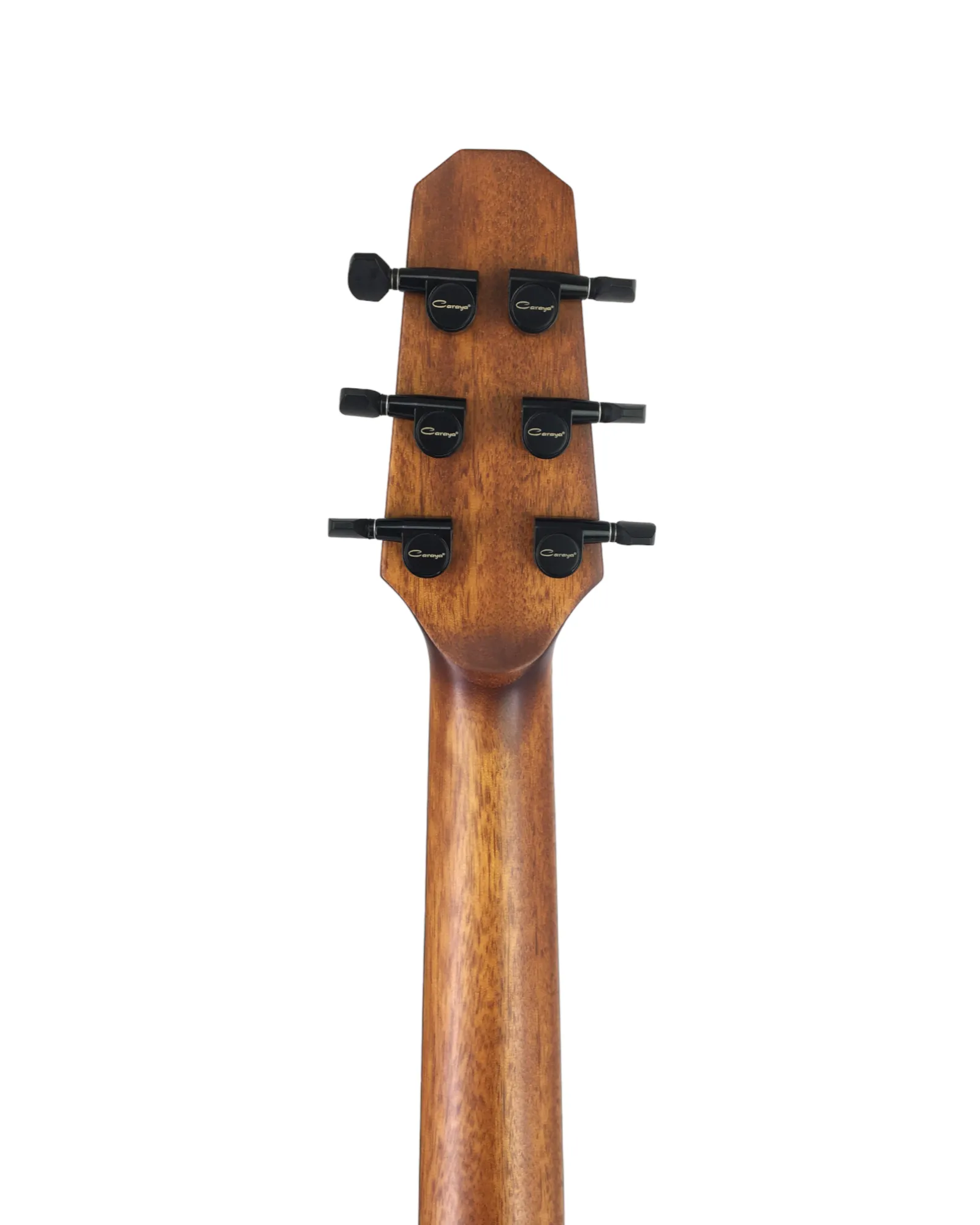 Caraya P304111SEQLH Left-Handed 3/4 Traveller Solid Mahogany Built-In Tuner & pickup Acoustic Guitar Padded Bag