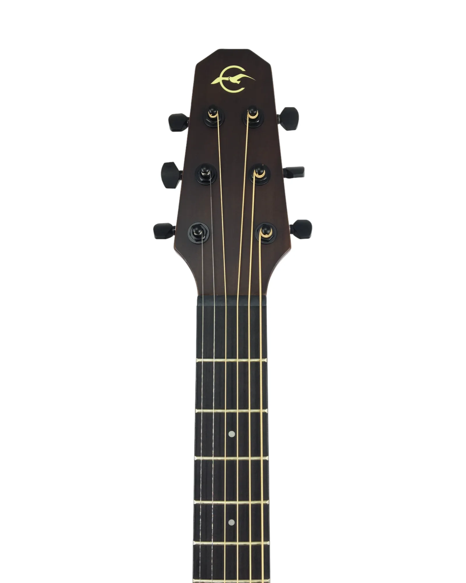 Caraya P304111SEQLH Left-Handed 3/4 Traveller Solid Mahogany Built-In Tuner & pickup Acoustic Guitar Padded Bag