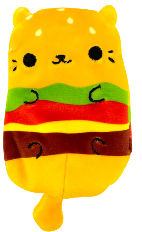 Cats Vs Pickles Bean Bag Plush Cheeseburger