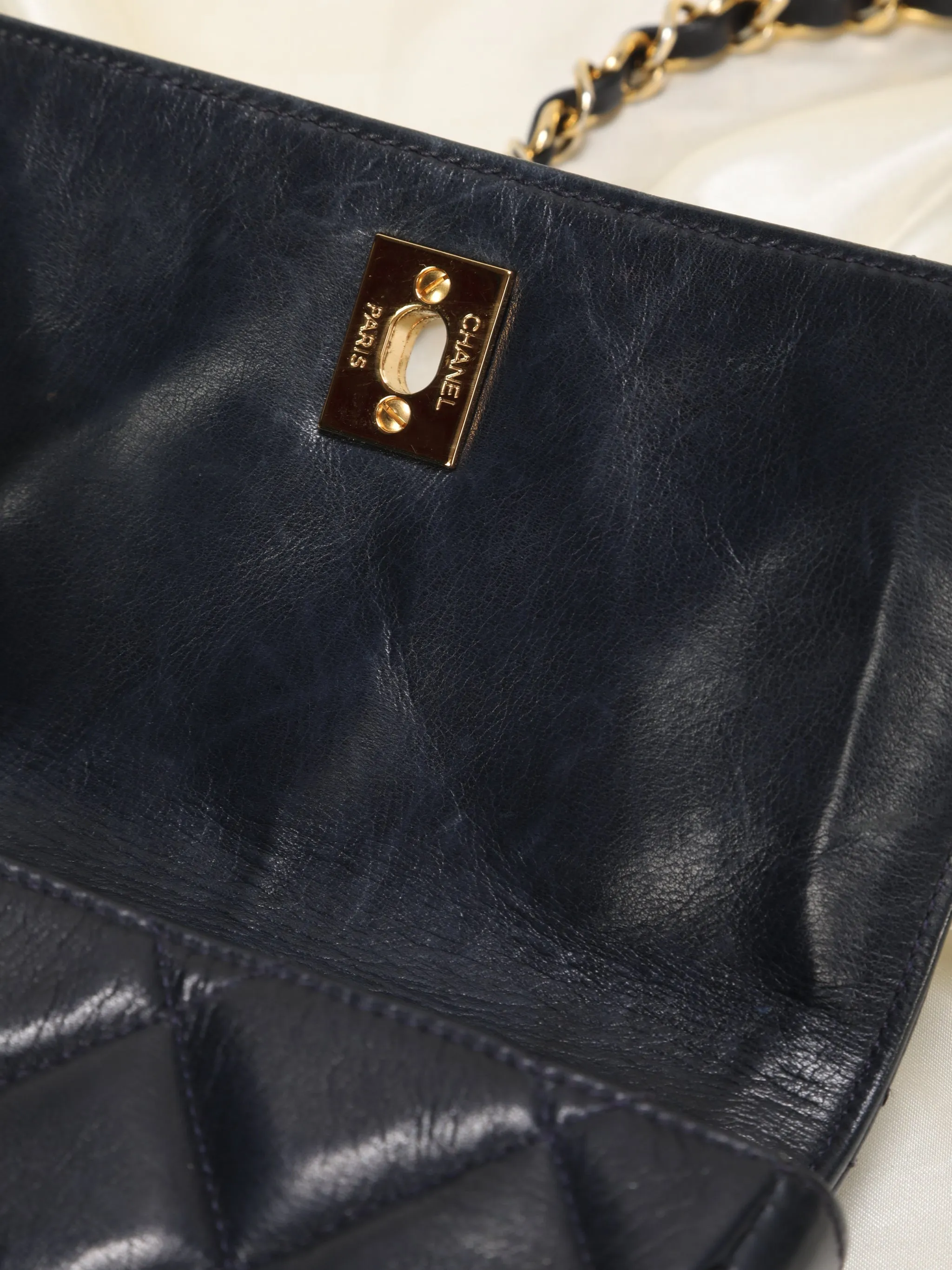 CL Lambskin Turnlock Mini Bag