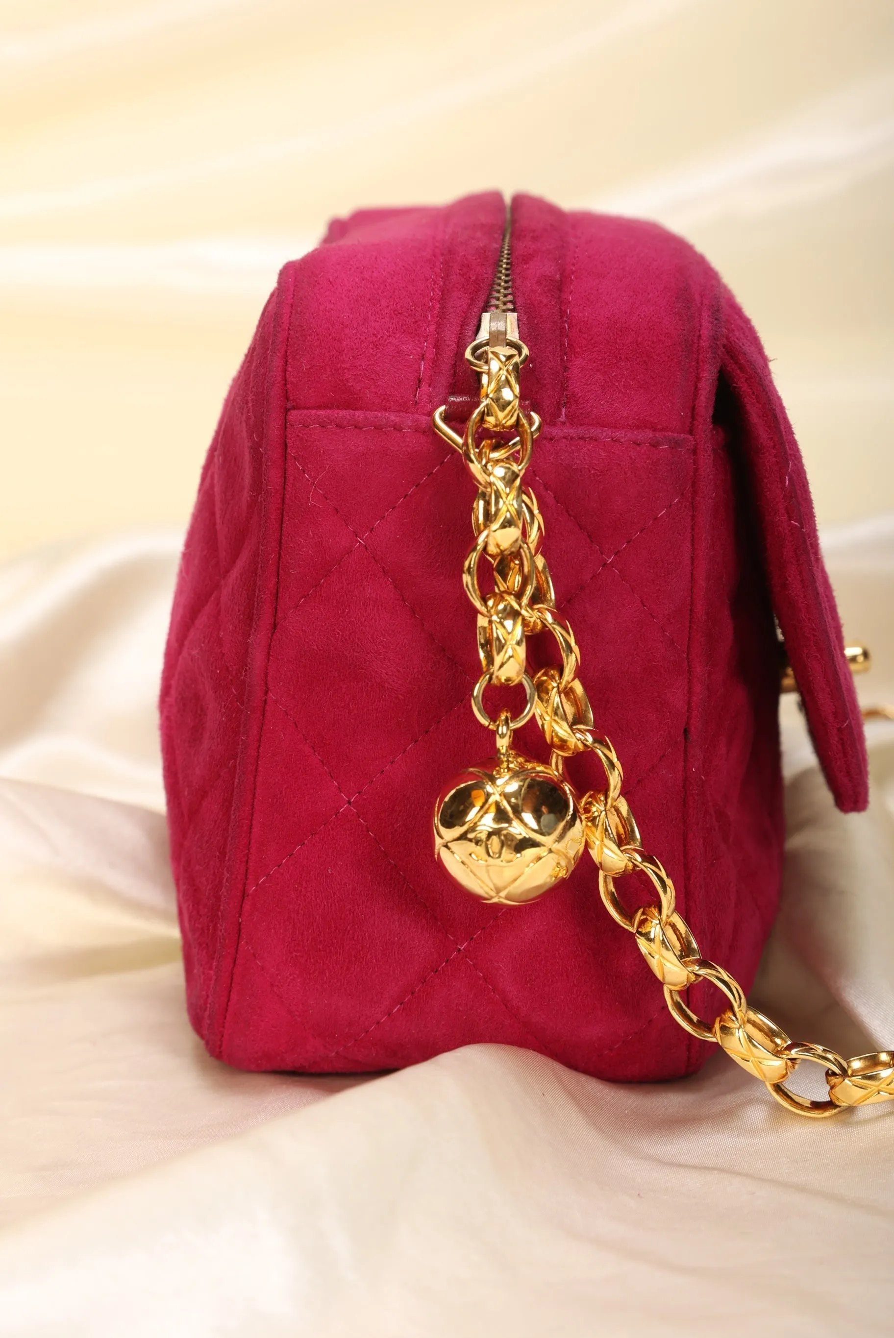 CL Suede Bijoux Chain Camera Bag