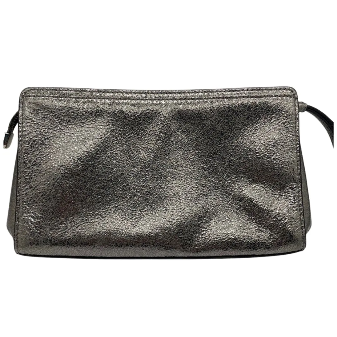 Coach F37563 Clutch Bag Glitter Metallic Silver