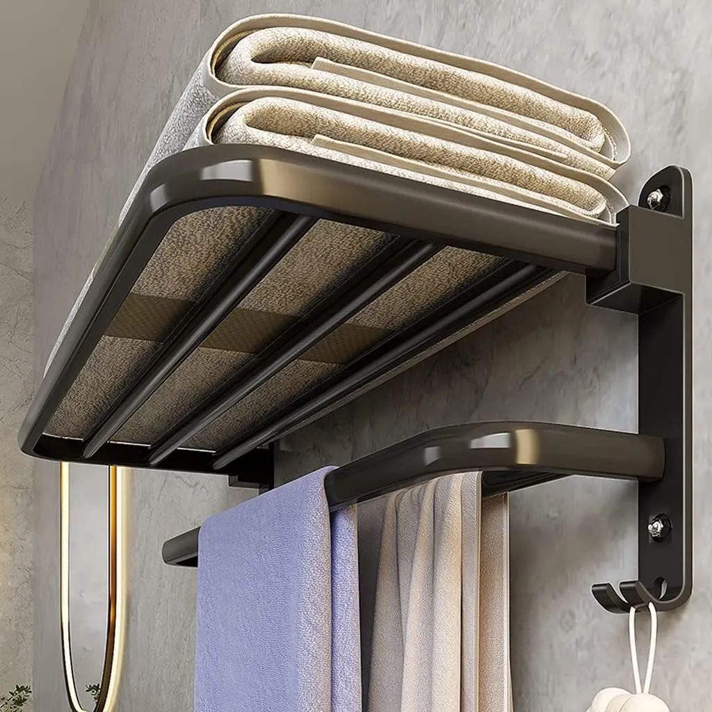 Collapsible Wall Mounted Towel Rack