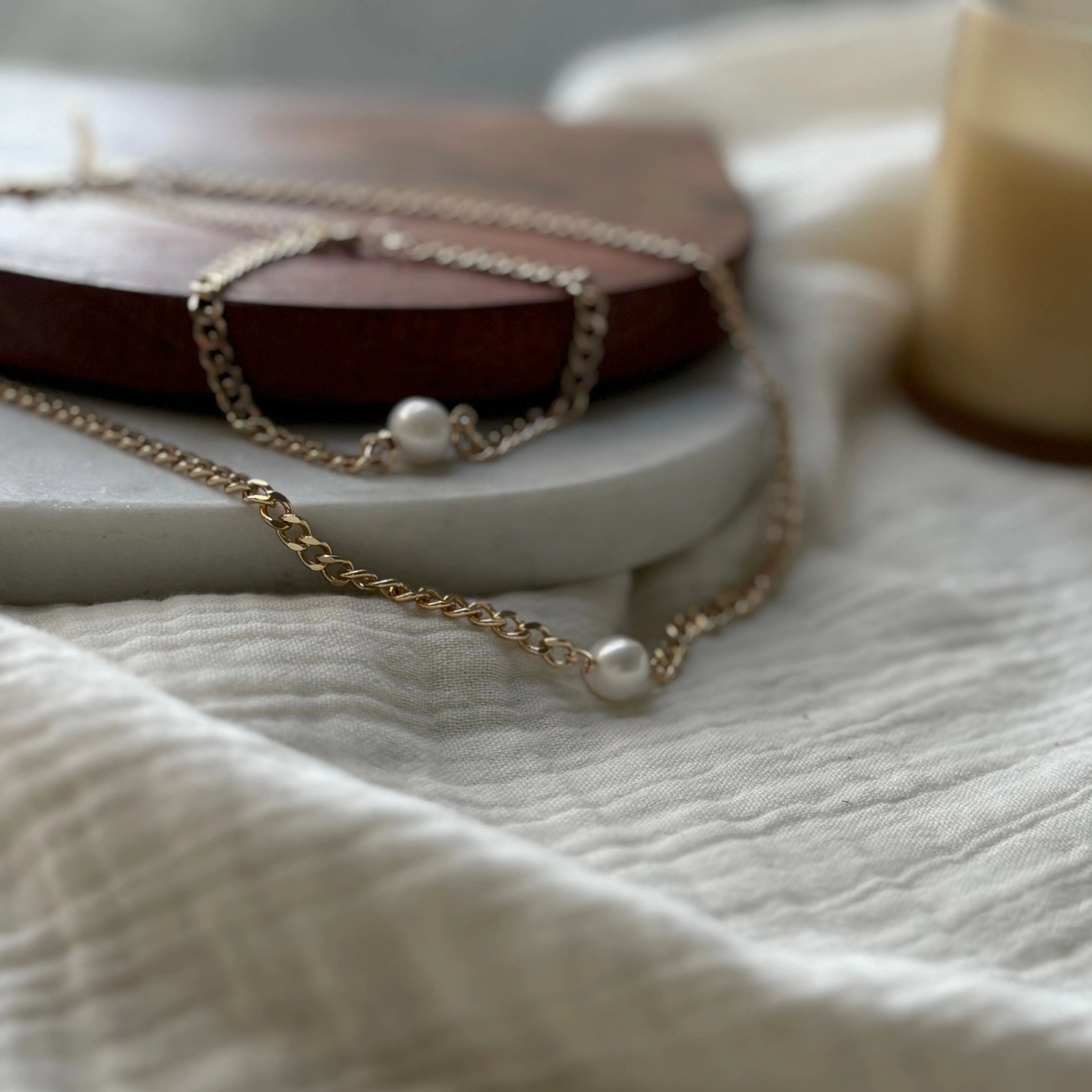Coquette Old Money Aesthetiс pearl drop chain necklace