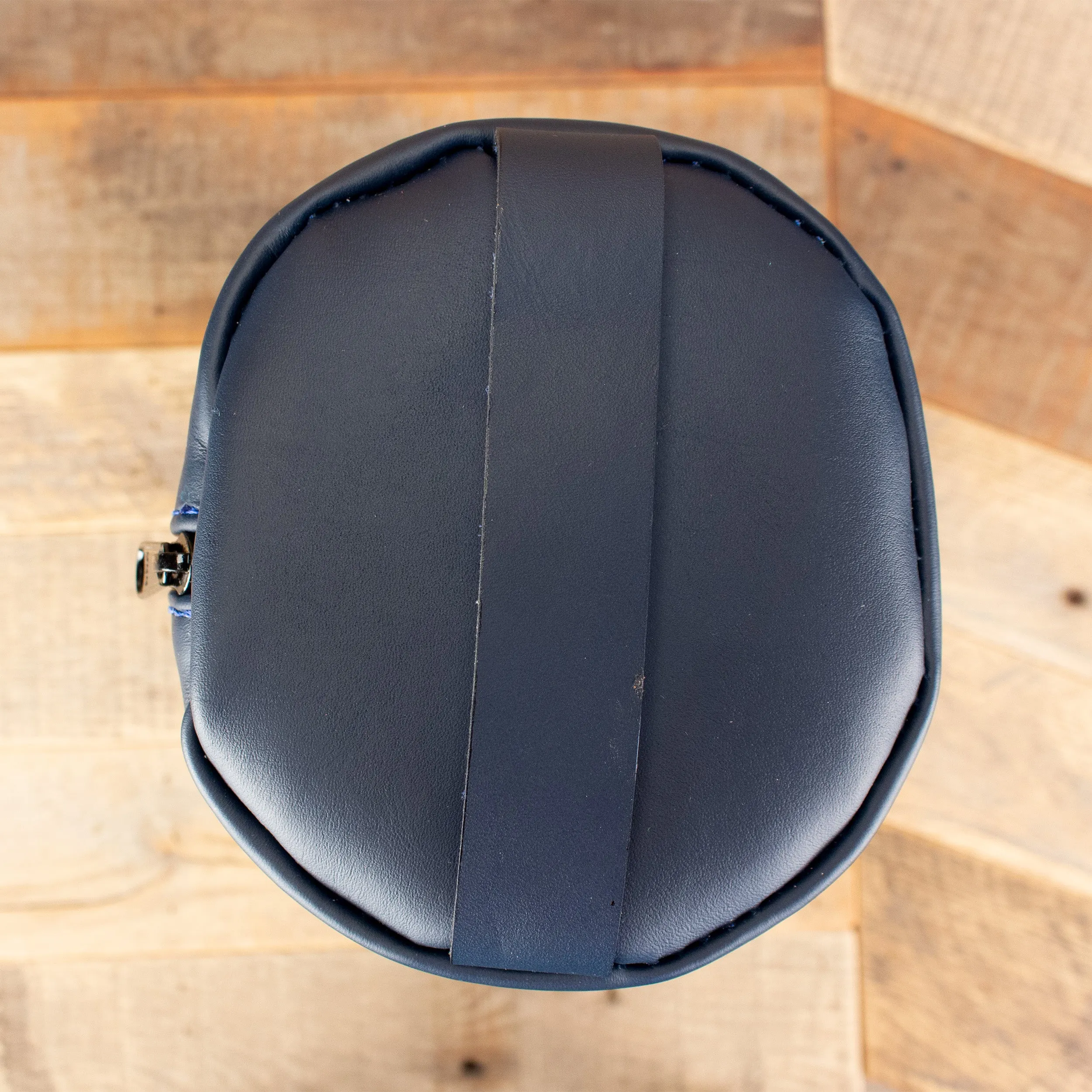 Cowhide Navy Toiletry Bag