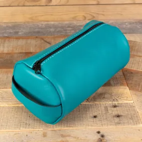 Cowhide Turquoise Toiletry Bag