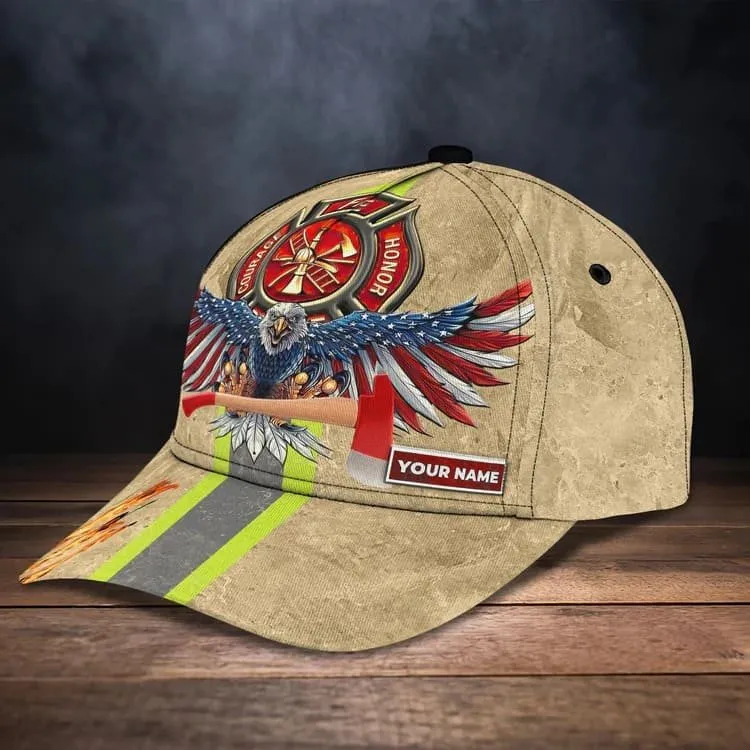 Customized Firefighter Man of God Cap for Man, Jesus is my Savior Firefighter Hat