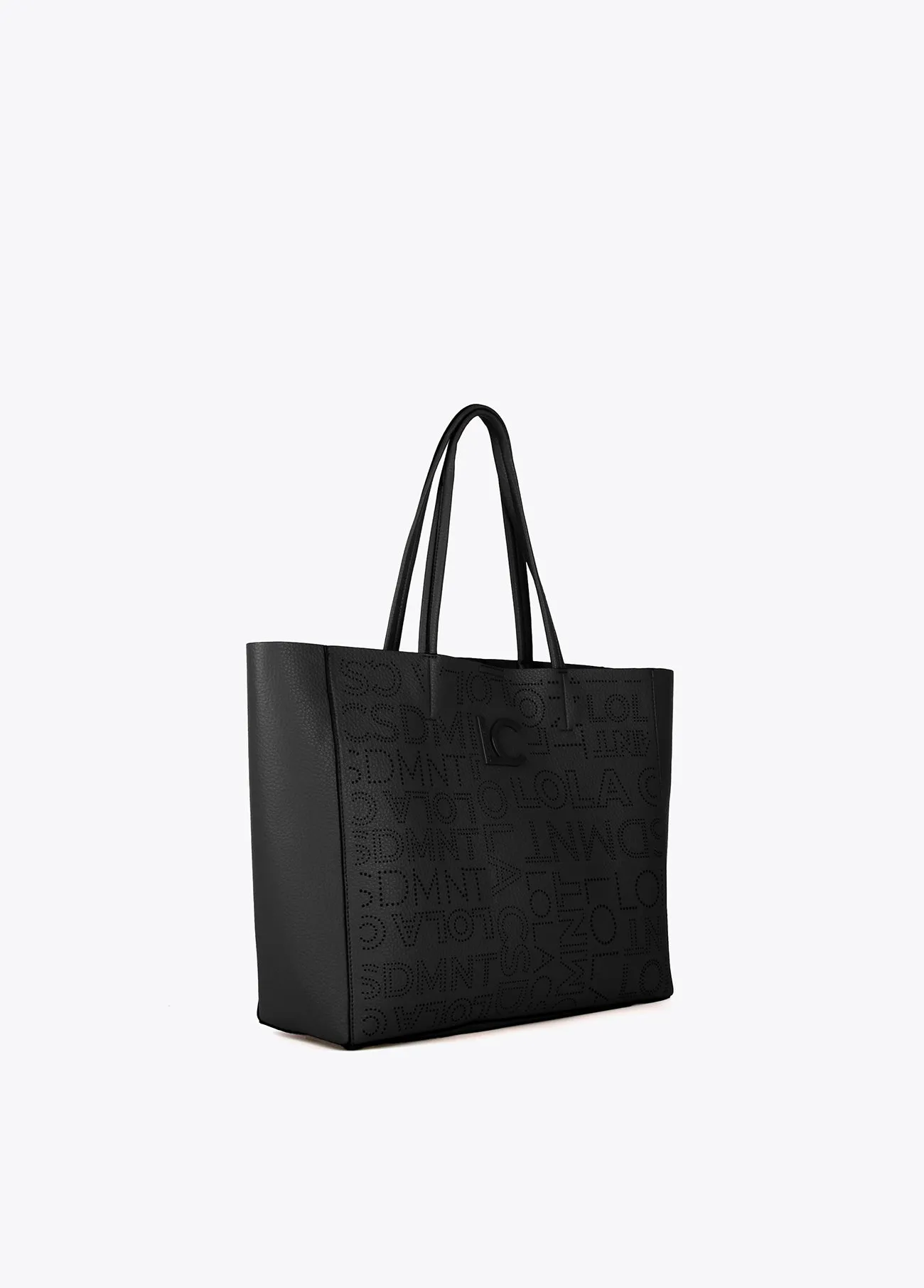 Cutwork logo tote bag