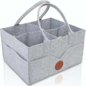 Diaper Caddy Organizer - Classic Gray