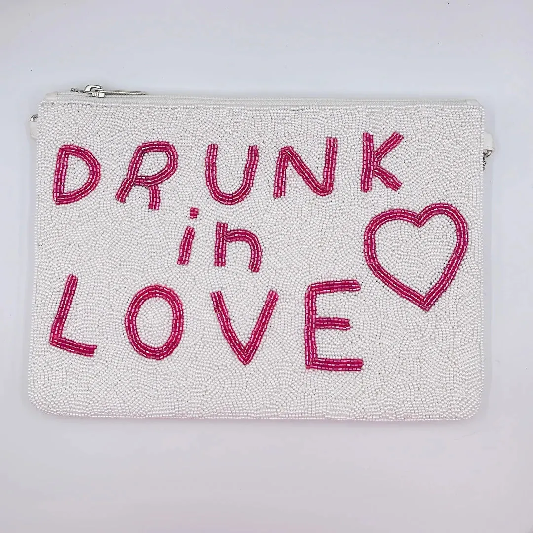 Drunk In Love Beaded Clutch