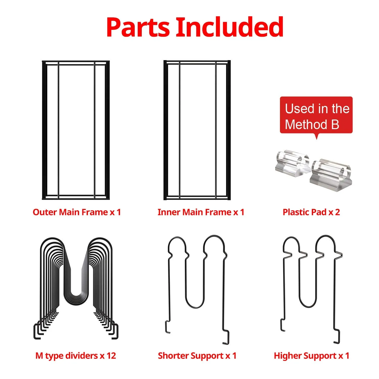 Expandable Pot Rack Organizer With 4 Diy Storage Positions, Length Adjustable And Max