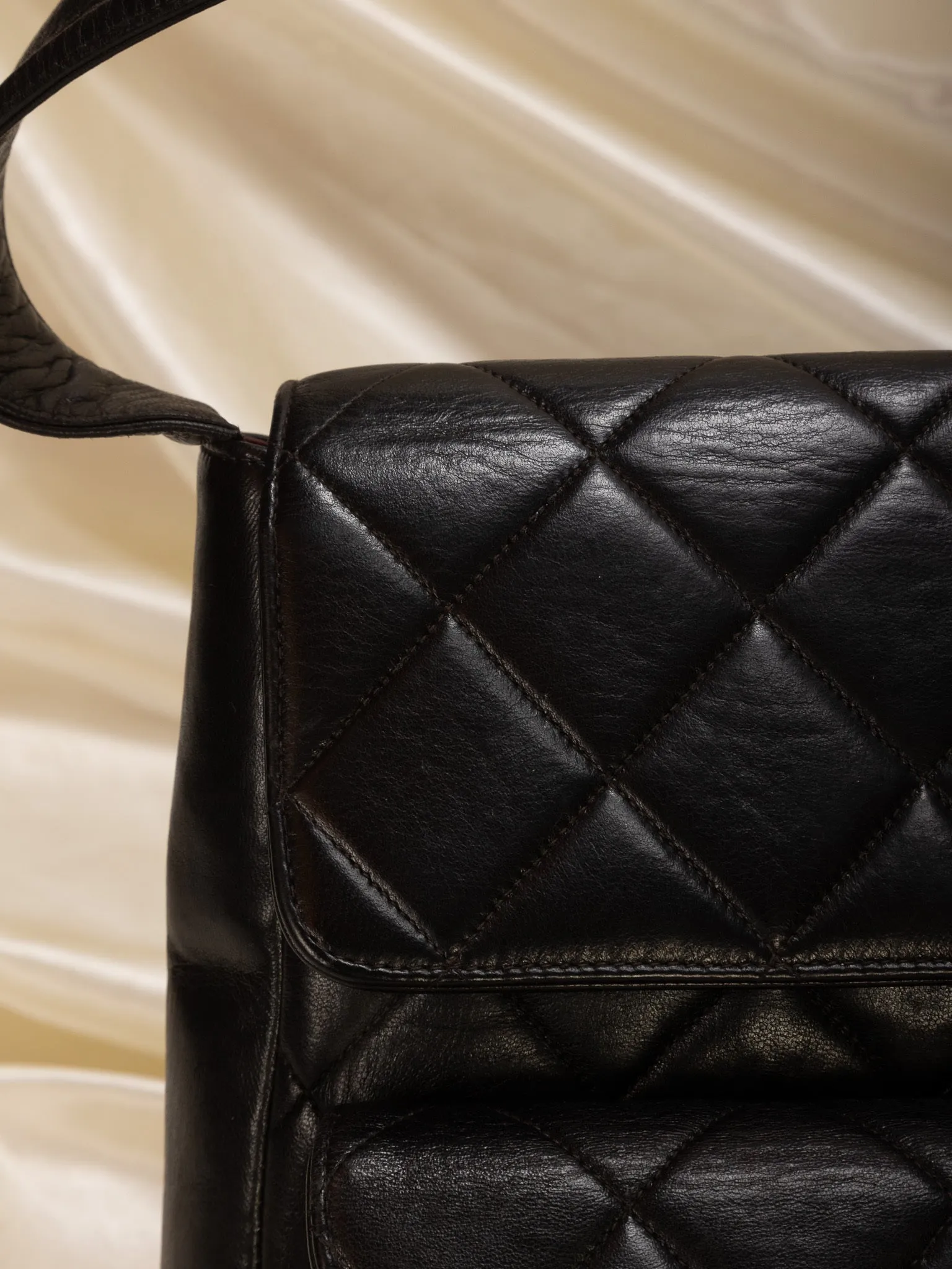 Extremely Rare CL Lambskin Double Turnlock Shoulder Bag