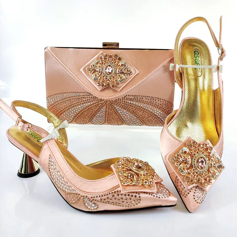 Fanciful Italian Heel & Bag Set