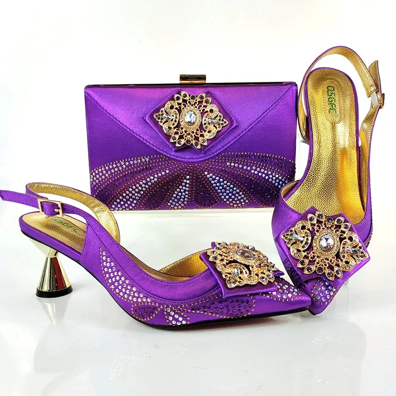 Fanciful Italian Heel & Bag Set