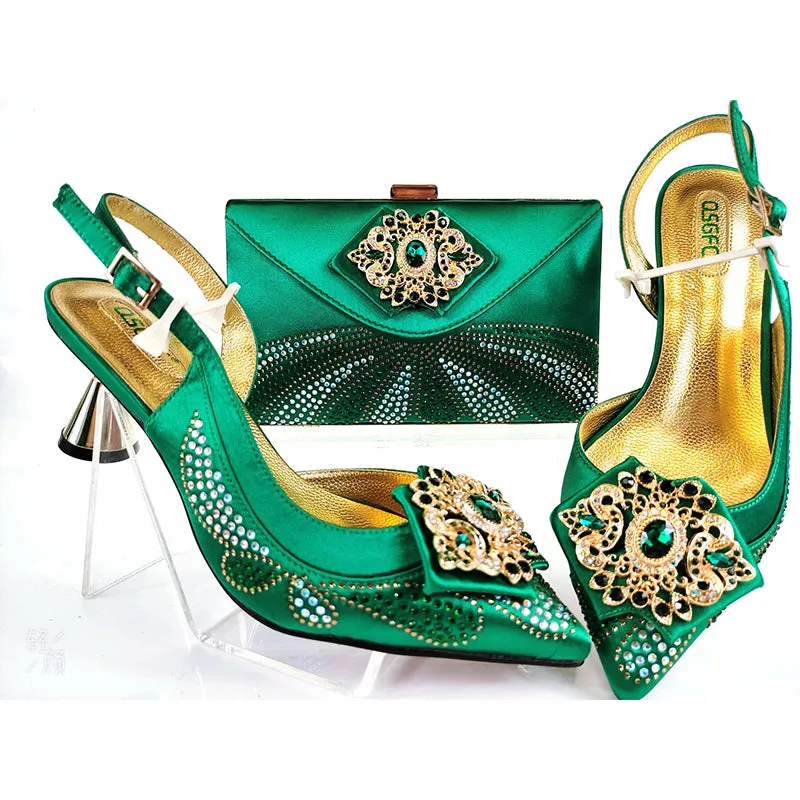 Fanciful Italian Heel & Bag Set