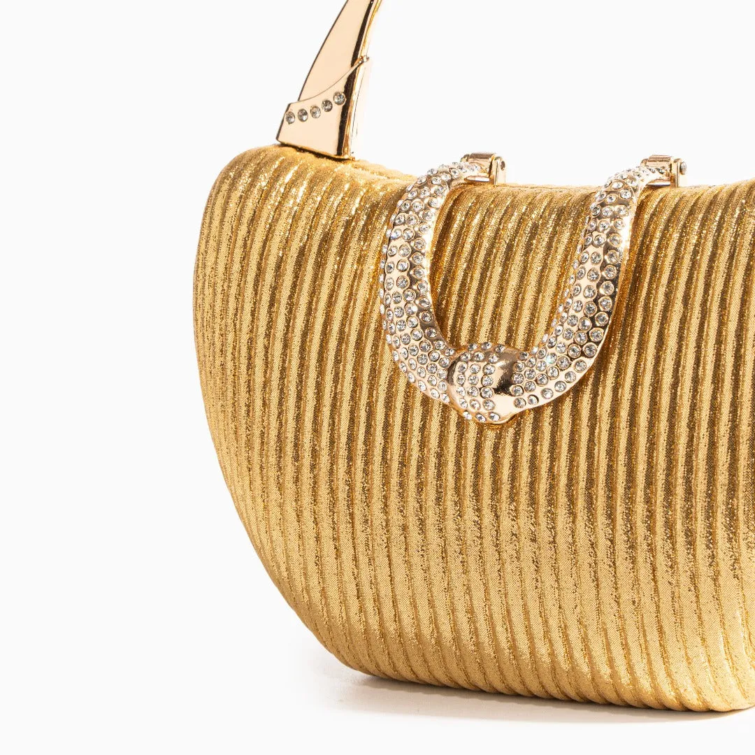 Fancy Metallic Evening Handbag