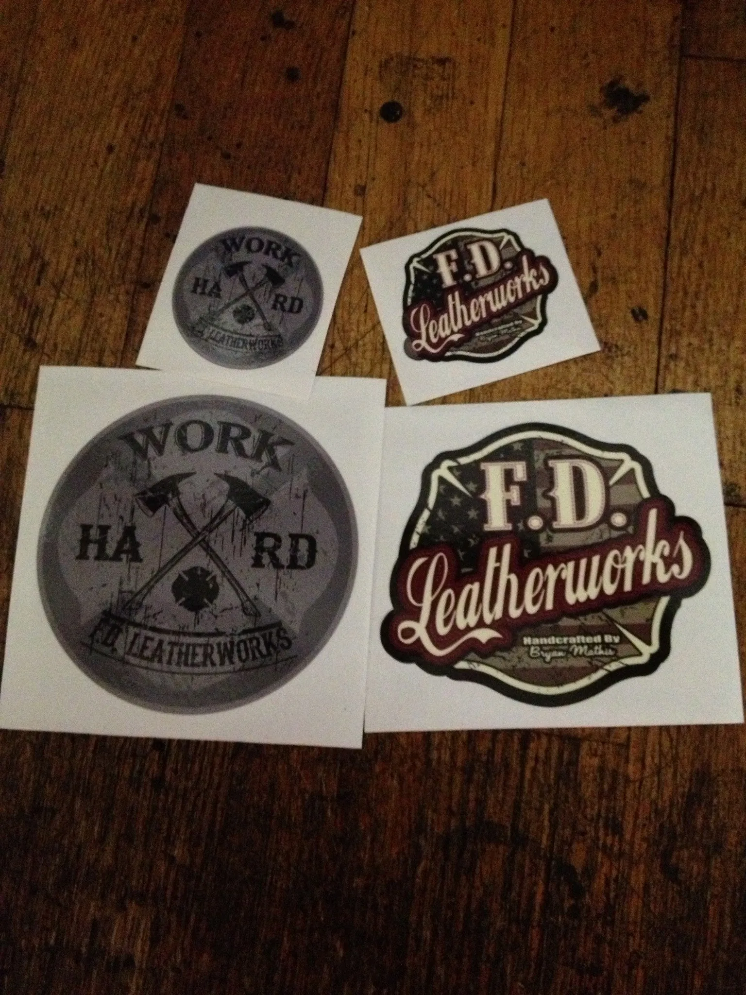 F.D. Leatherworks Helmet Decal