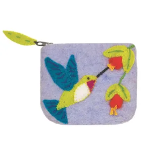 Felt Coin Purse Hummingbird Wild Woolies