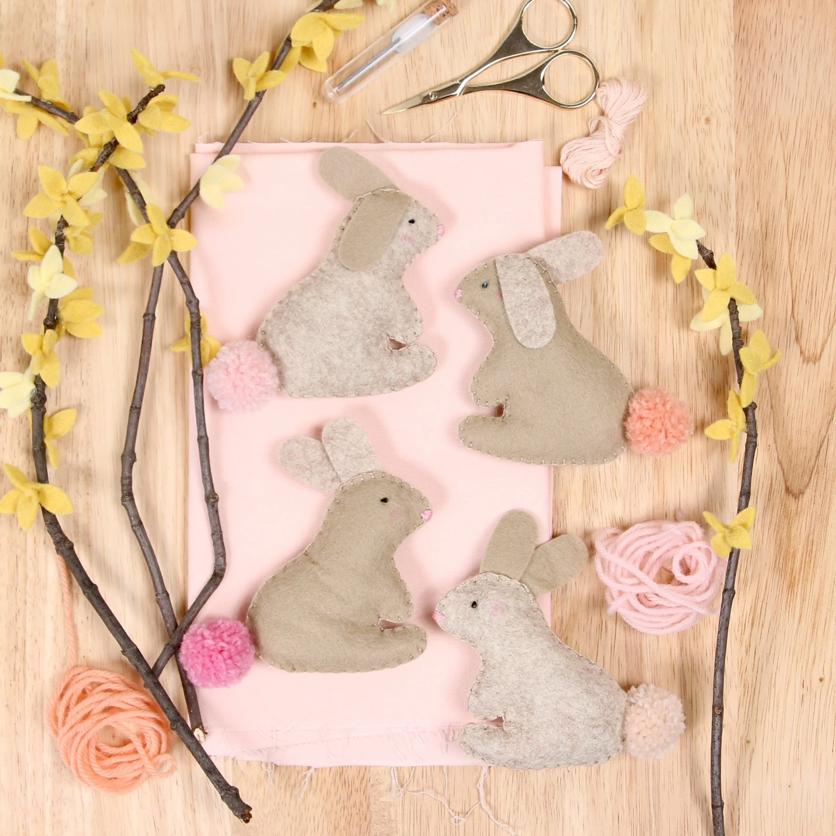 Felt-fetti Bunny, Die Cut Shapes