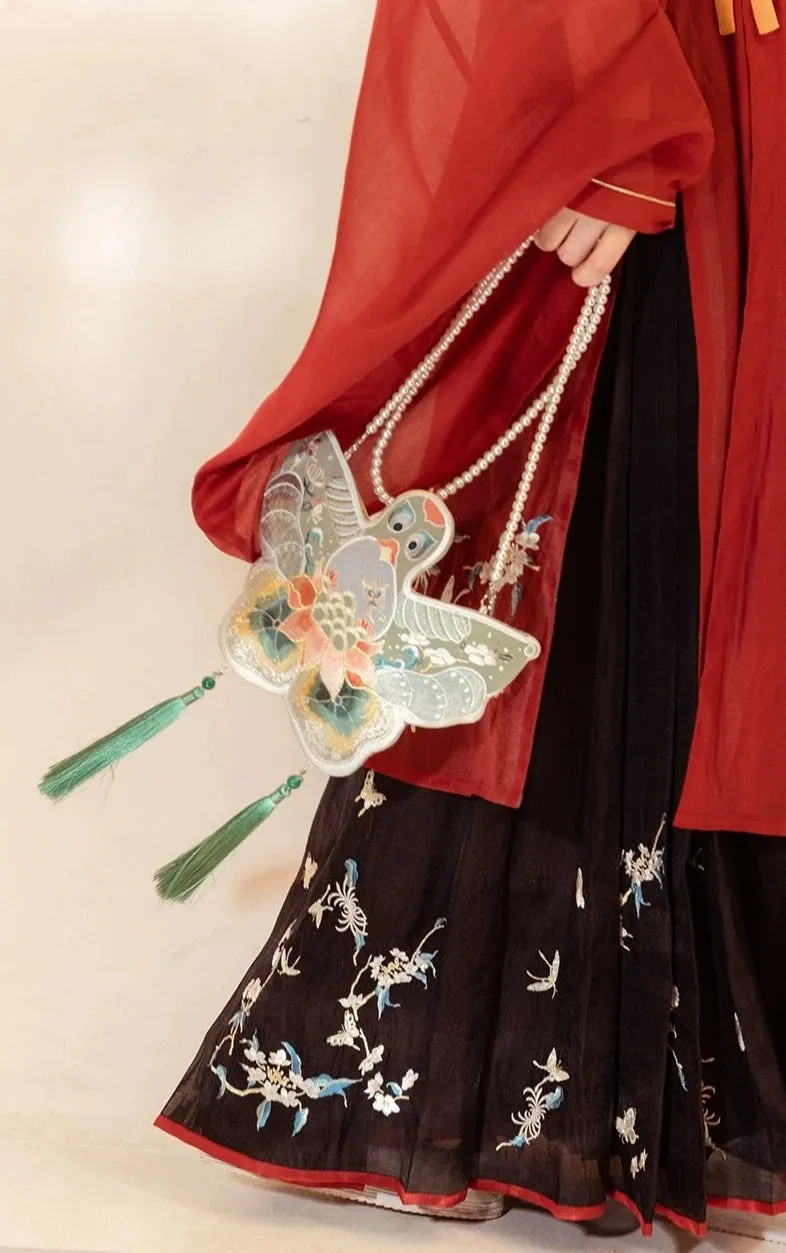 Feng Zheng 风筝 Flying Kite Embroidered Crossbody Purse