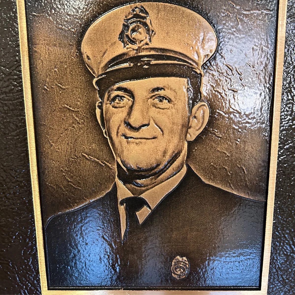 Fire Chief Memorial Bronze Plaque