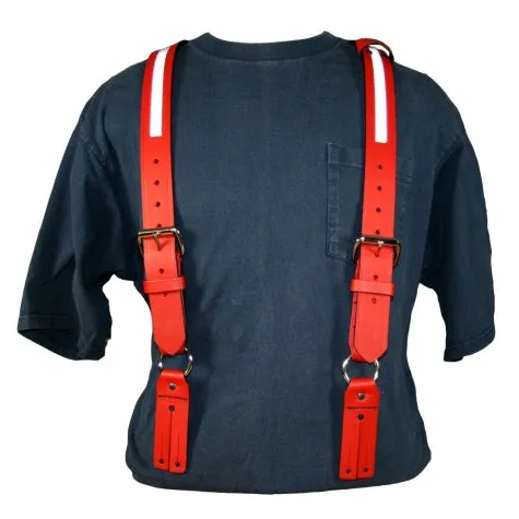 Firefighter's Suspenders- Reflective Button Attachment