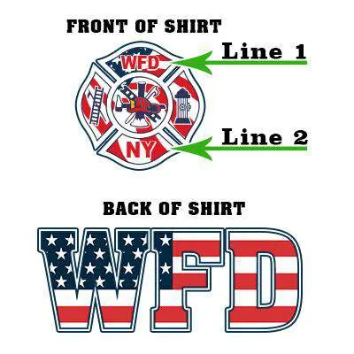 Flag Maltese Cross Design, Firefighter Long-Sleeve Shirt