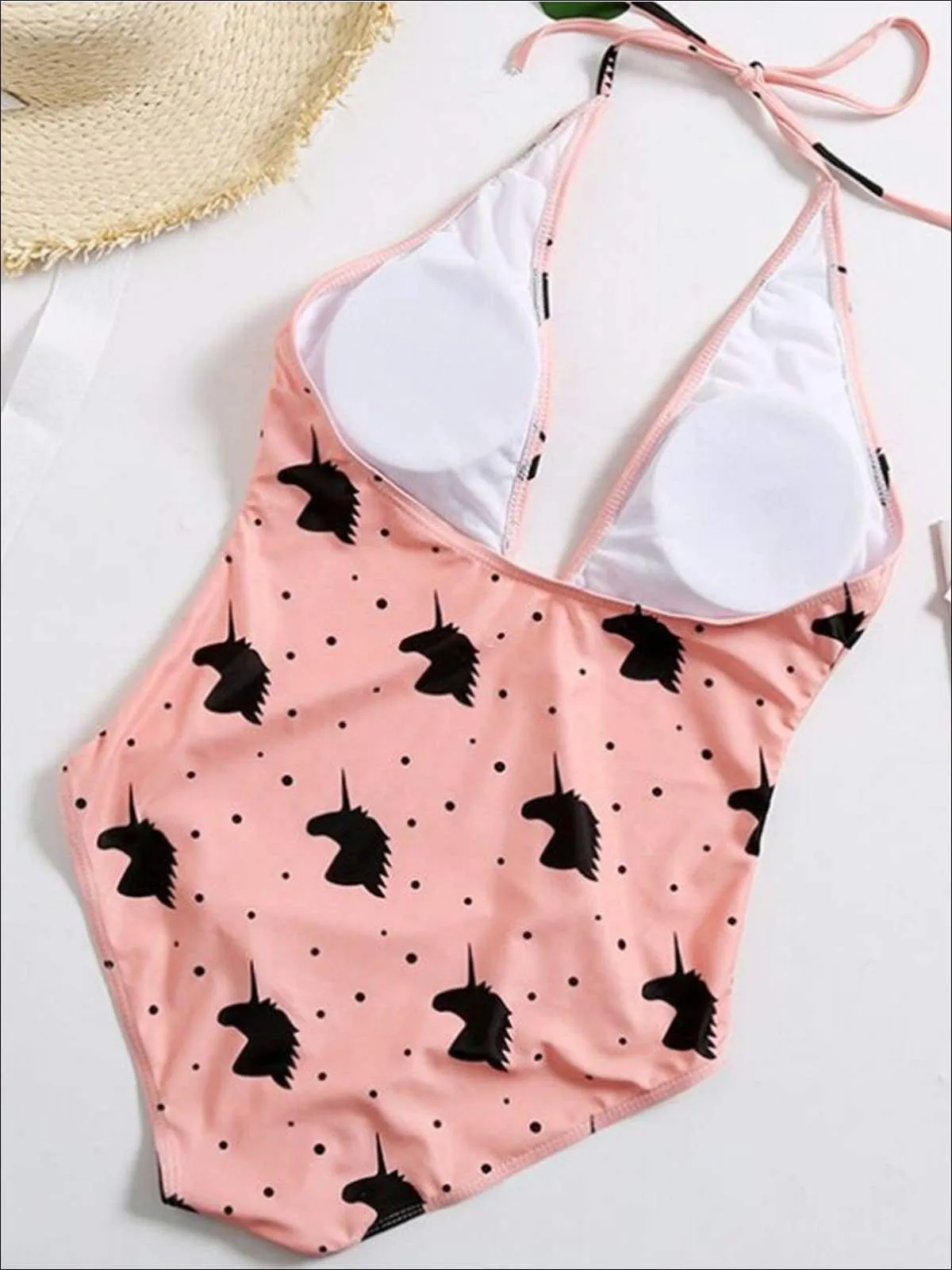 Girls Unicorns Are My Spirit Animal Mom and Me One Piece Swimsuit