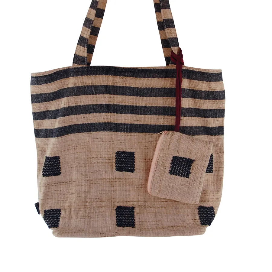 Handwoven Tote and Coin Purse Set