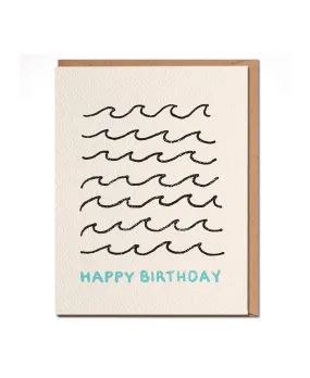 happy birthday wave card