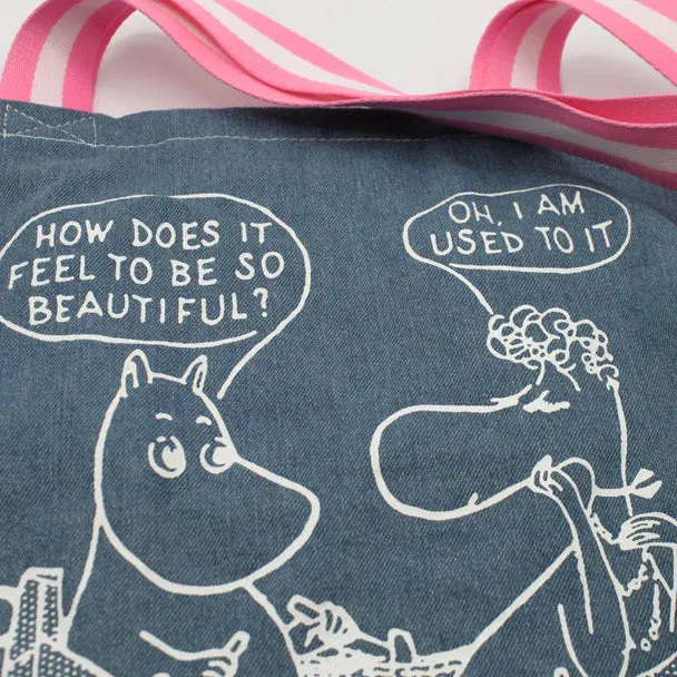 House of Disaster - Moomin 'So Beautiful' Denim Tote Bag