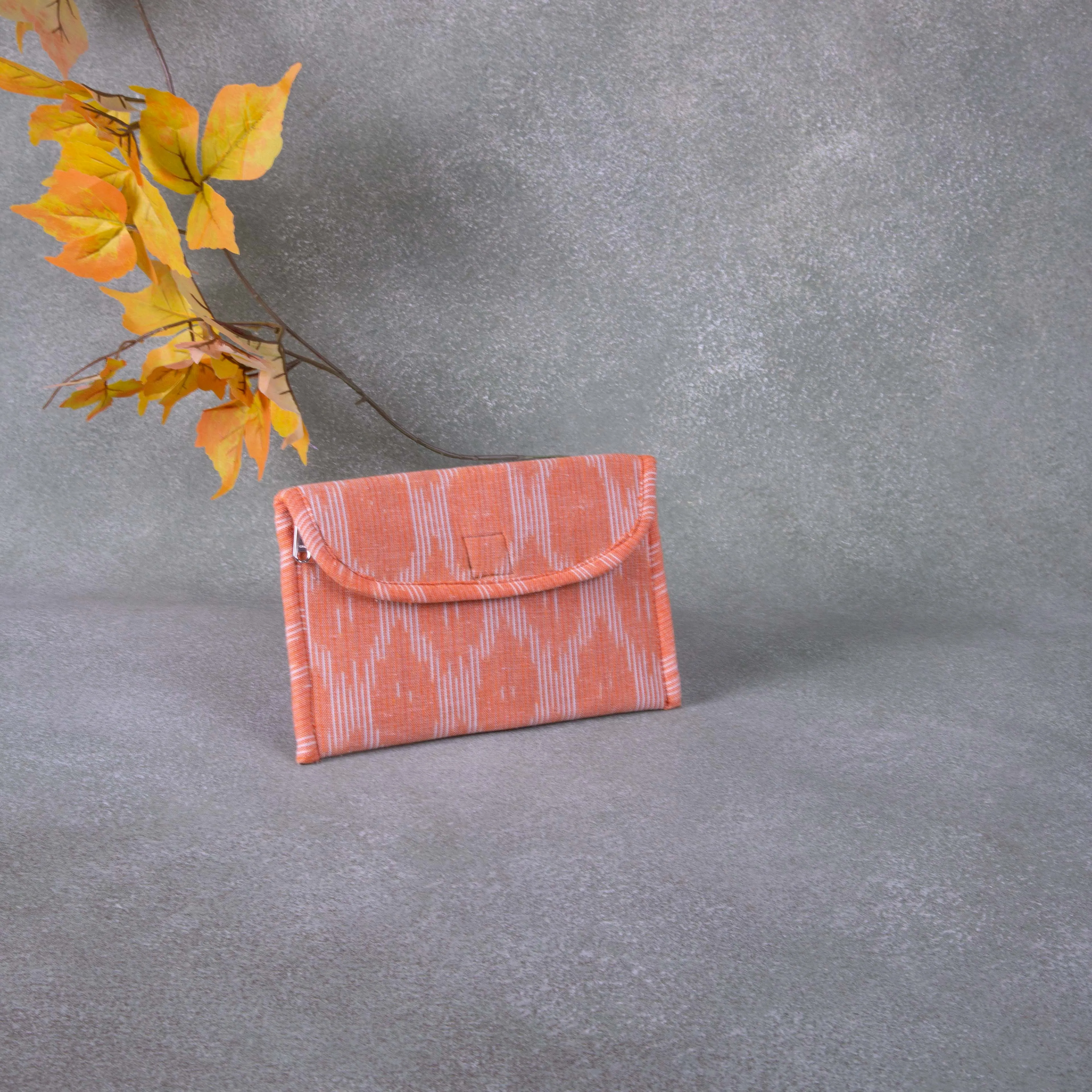 Ikat Clutch Light Orange