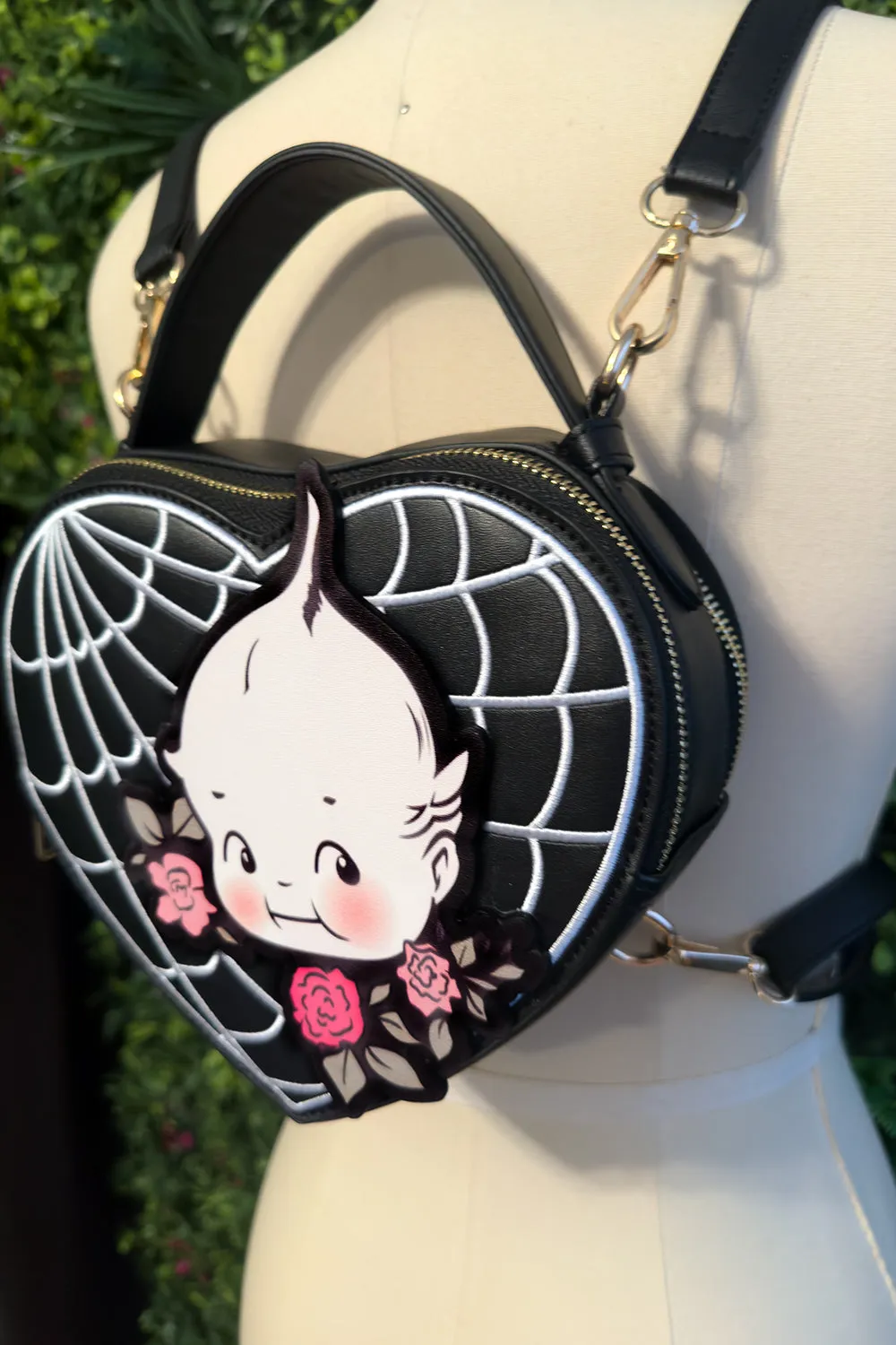 Kewpie® Spiderweb Love Crossbody, Top handle, Backpack Purse