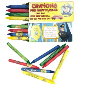 Kicko First Responders Crayon Pack - Firefighter and Police - 3.75 x 1.5 Inches -