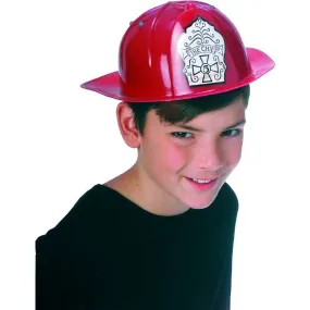 Kids Red Fireman Hat