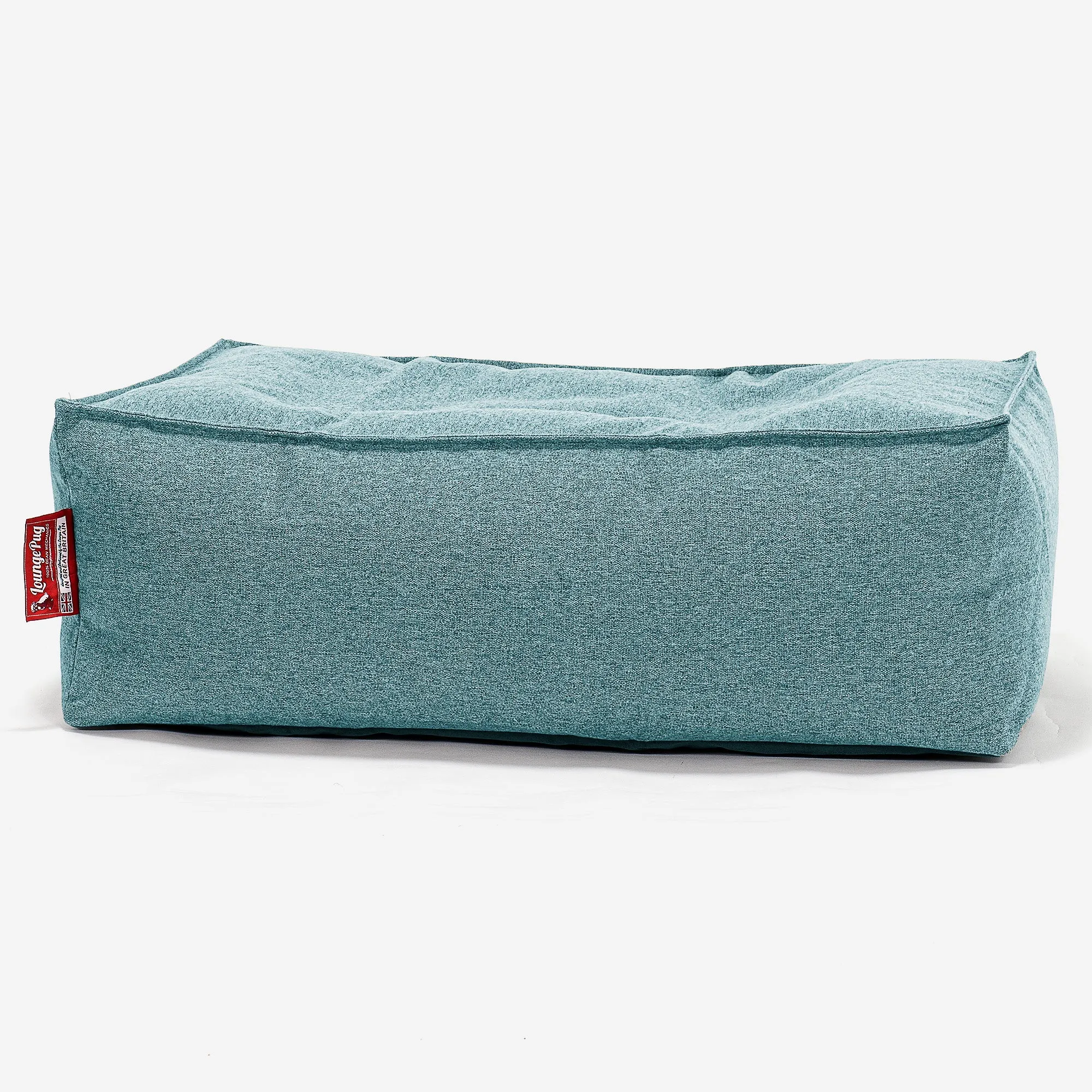 Large Footstool - Interalli Wool Aqua